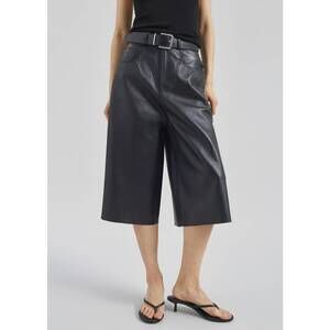 NEW HAIKURE belle leather shorts in black